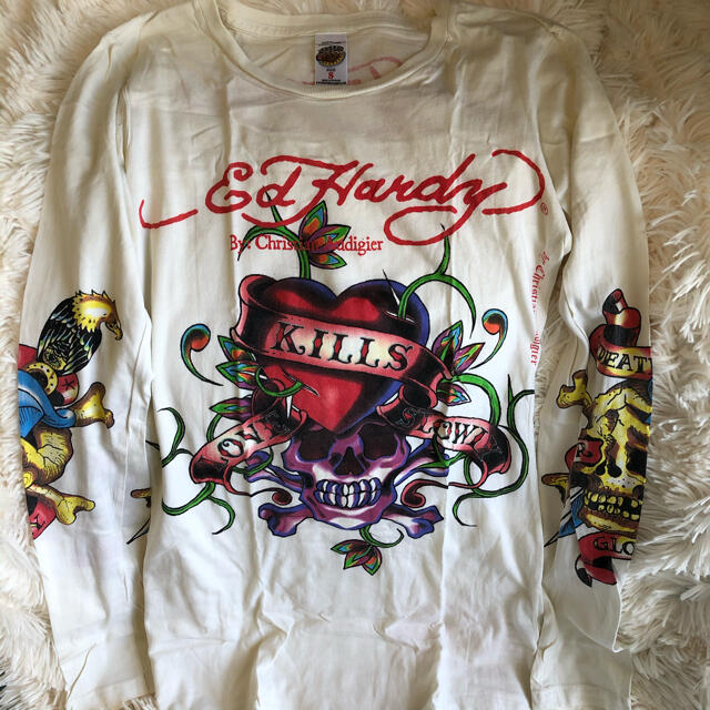 Ed Hardy(エドハーディー)の大幅値下げEd HardyロングTシャツ レディースのトップス(Tシャツ(長袖/七分))の商品写真