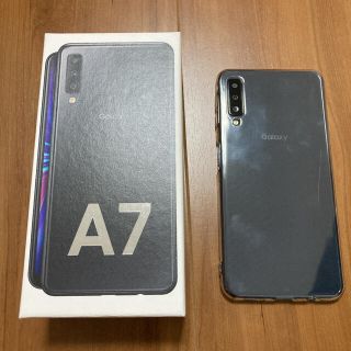 サムスン(SAMSUNG)のSAMSUNG Galaxy A7 ブラック SM-A750C スマホ　本体(スマートフォン本体)