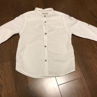 ザラキッズ(ZARA KIDS)のZARA 110cm リネンシャツ(Tシャツ/カットソー)