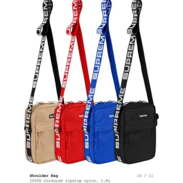 18SS Supreme シュプリーム Shoulder Bag Black黒 1