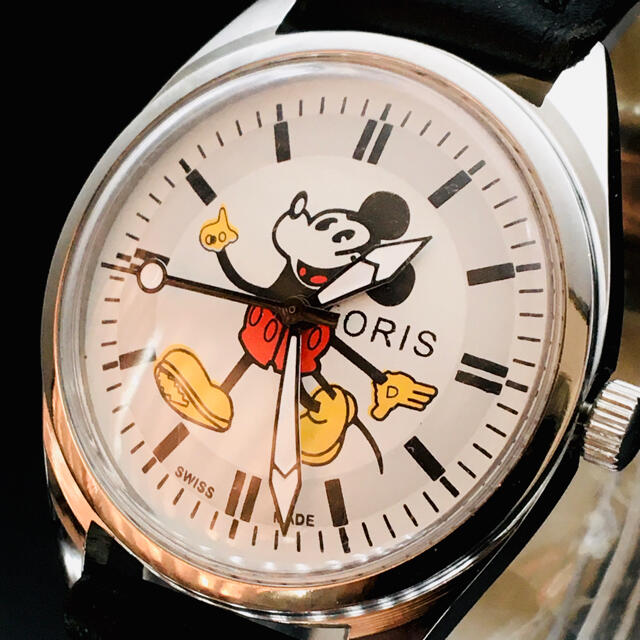 ORIS(オリス)のかわいい★ORIS オリス★ミッキーマウス★ホワイト★メンズ★腕時計★機械式手巻 メンズの時計(腕時計(アナログ))の商品写真