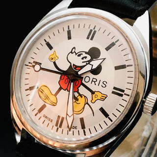オリス(ORIS)のかわいい★ORIS オリス★ミッキーマウス★ホワイト★メンズ★腕時計★機械式手巻(腕時計(アナログ))