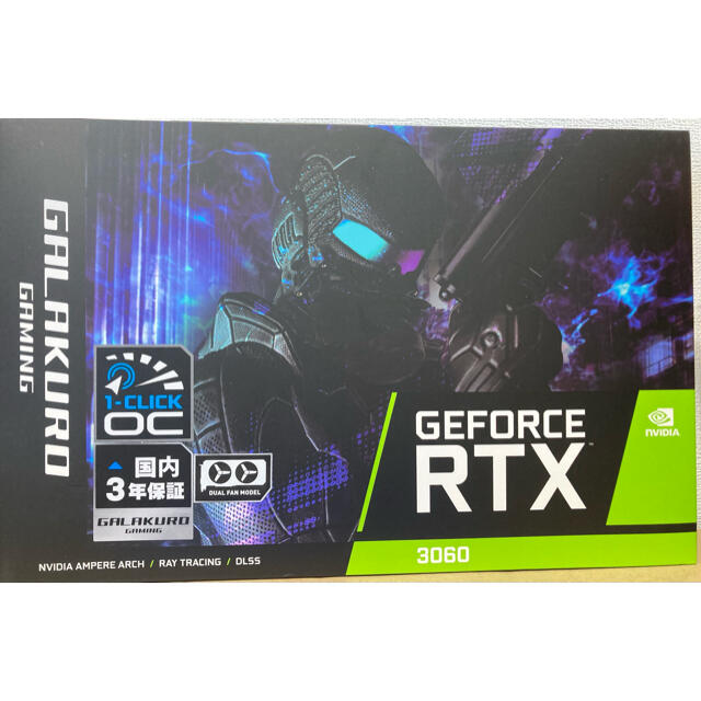 国内外の人気集結! 玄人志向 GG-RTX3060-E12GB/OC/DF PCパーツ - www