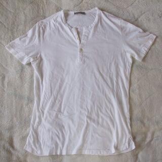 ジレッリブルーニ(GIRELLI BRUNI)のGIRELLI BRUNI Tシャツ ４６ ヘンリーネック 白(Tシャツ/カットソー(半袖/袖なし))