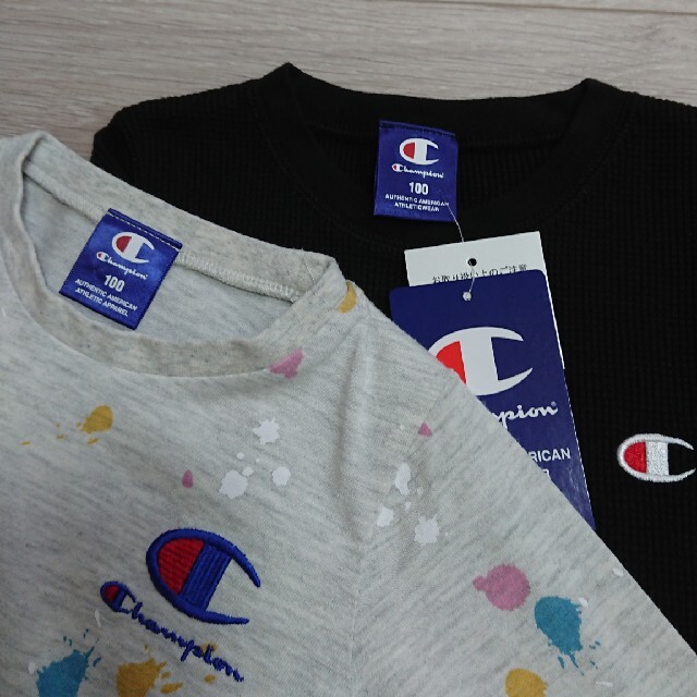 Champion(チャンピオン)のチャンピオン ロンティー二点セット キッズ/ベビー/マタニティのキッズ服男の子用(90cm~)(Tシャツ/カットソー)の商品写真