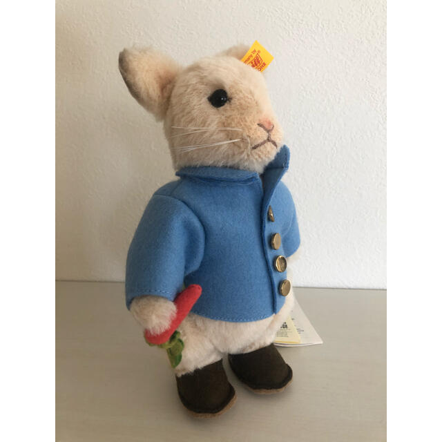 新品未使用タグ付き＊シュタイフ＊アルパカ毛 ピーターラビット＊絵本　Steiff