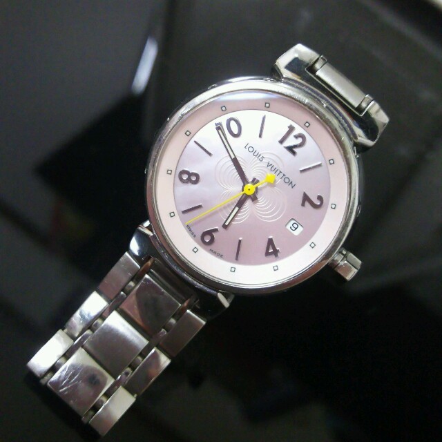 LOUIS VUITTON(ルイヴィトン)のルイヴィトン時計タンブール(ピンク) レディースのファッション小物(腕時計)の商品写真