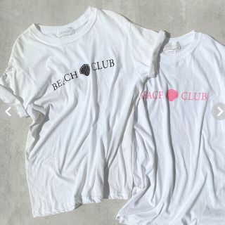 シールームリン(SeaRoomlynn)のsearoomlynn ビーチクラブTシャツ♡ブラック(Tシャツ(半袖/袖なし))