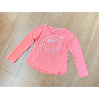 ナイキ(NIKE)のNIKE ナイキ ロンT サーモンピンク 3y-4y(Tシャツ/カットソー)