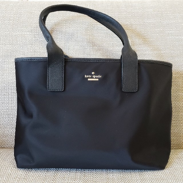 kate spade NEW YORK - kate spade黒トートバッグ(ほぼ未使用)