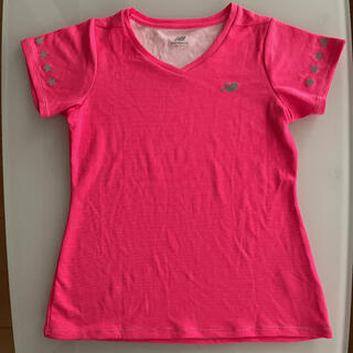 ニューバランス(New Balance)のニューバランス ドライTシャツ ピンク(Tシャツ(半袖/袖なし))