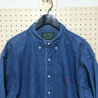 ポロラルフローレン(POLO RALPH LAUREN)の希少☆POLO COUNTRY 90's デニムBDシャツ 長袖(シャツ)