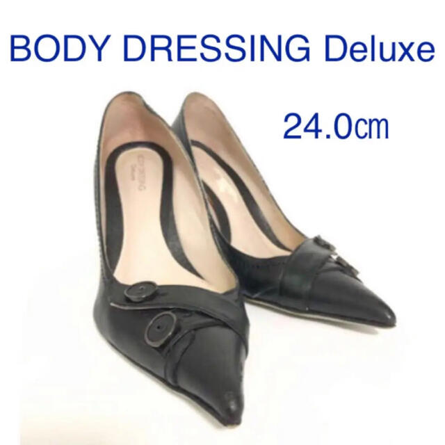 BODY DRESSING Deluxe(ボディドレッシングデラックス)のBODY DRESSING Deluxe パンプス　ハイヒール　黒　24㎝ レディースの靴/シューズ(ハイヒール/パンプス)の商品写真