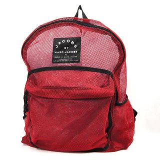 マークバイマークジェイコブス(MARC BY MARC JACOBS)のマークバイマークジェイコブス メッシュリュック 赤 レッド(バッグパック/リュック)