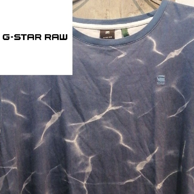 G-STAR RAW(ジースター)の【オーロラ胸刺繍】ジースターロゥT 　ウエステッドユース　GDC　fr2　BEP メンズのトップス(Tシャツ/カットソー(半袖/袖なし))の商品写真