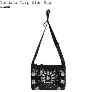 シュプリーム(Supreme)のsupreme Bandana Tarp Side Bag black(ショルダーバッグ)