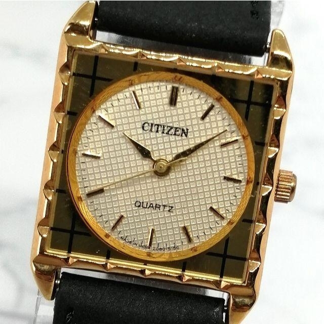 CITIZEN(シチズン)のシチズン レディース 腕時計【OH調整済み】2010年代 ビンテージ ゴールド レディースのファッション小物(腕時計)の商品写真