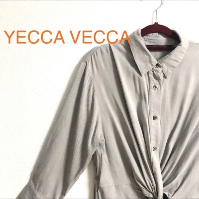 YECCA VECCA(イェッカヴェッカ)のYECCA VECCA ワンピース　グレー レディースのワンピース(ひざ丈ワンピース)の商品写真