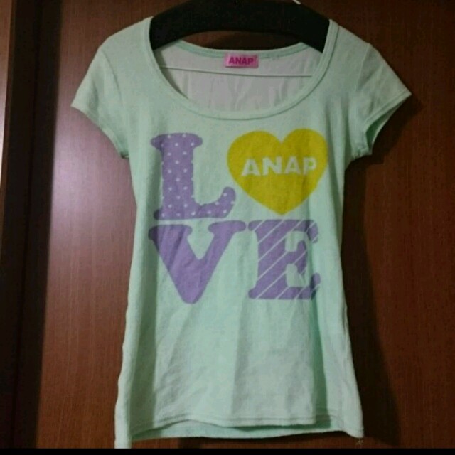 ANAP(アナップ)のアナップ パイル地 ロゴTシャツ レディースのトップス(Tシャツ(半袖/袖なし))の商品写真