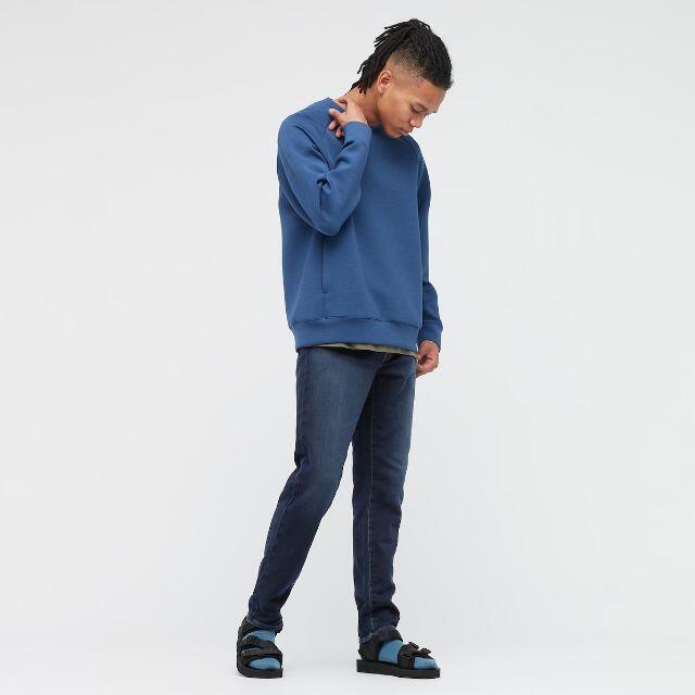 UNIQLO(ユニクロ)のUNIQLO EZYジーンズ（Sサイズ）スリムフィット/色・ブルー メンズのパンツ(デニム/ジーンズ)の商品写真