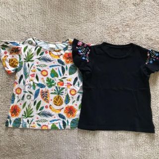 ザラ(ZARA)のフリル袖カットソー　2点セット(Tシャツ/カットソー)