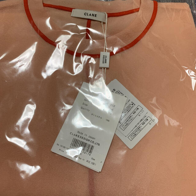 クラネ CLANE LINE SHEER L/S ピンク シアー 注目ショップ・ブランドの