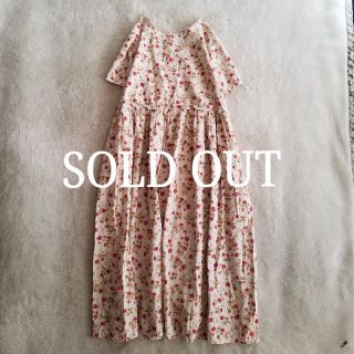 サマンサモスモス(SM2)の[SM2] flower print 2way one-piece(ロングワンピース/マキシワンピース)