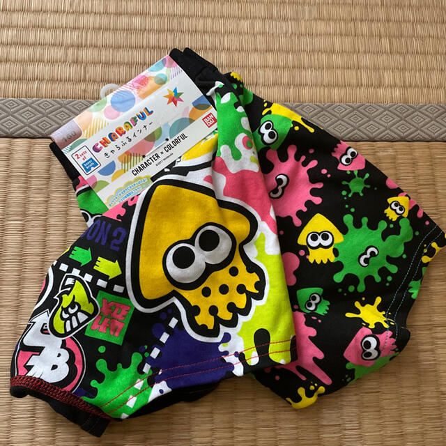 BANDAI(バンダイ)の新品　2枚　スプラトゥーンパンツ　150 きゃらふる キッズ/ベビー/マタニティのキッズ服男の子用(90cm~)(下着)の商品写真