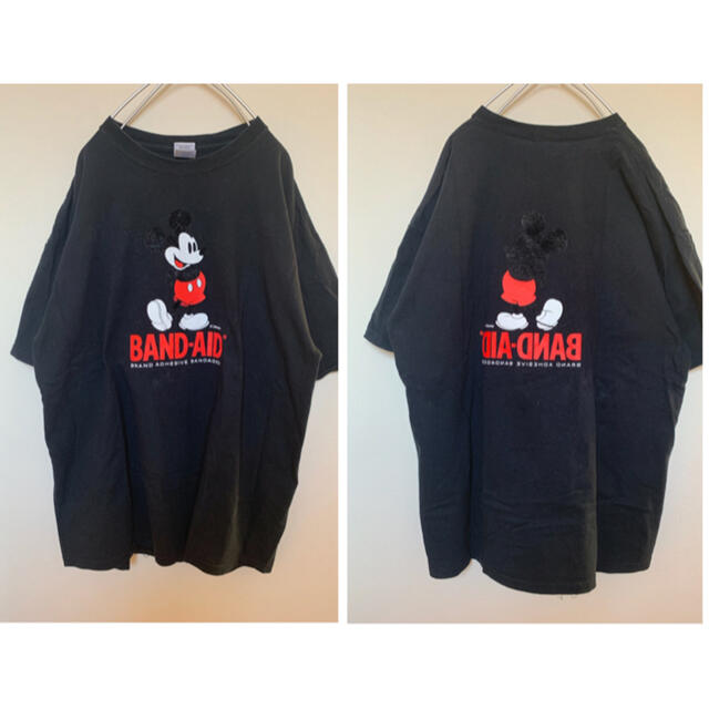 used 希少♡ミッキー×Band Aid コラボTシャツ