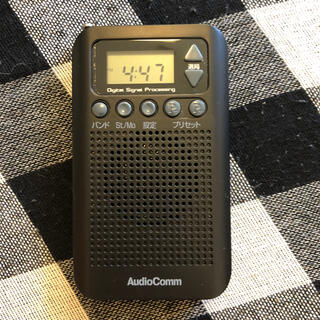 オームデンキ(オーム電機)のラジオ オーム電機 OHM RAD-P350N-K AudioComm(ラジオ)