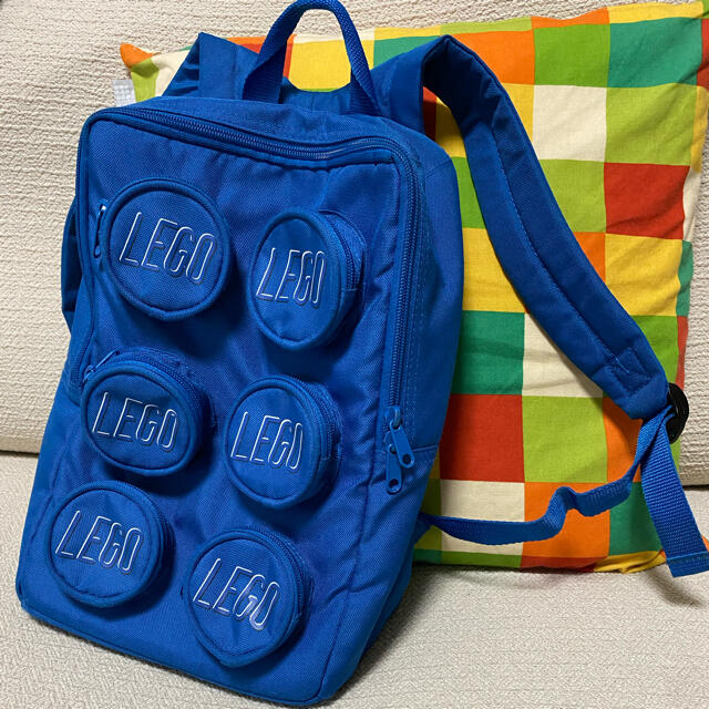 Lego(レゴ)のKZMさん専用☆ハッカTシャツ&レゴのリュックサック(ブルー) キッズ/ベビー/マタニティのこども用バッグ(リュックサック)の商品写真