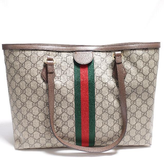 Gucci(グッチ)のGUCCI　オフィディアGGミディアトート　レディース　ブラウン レディースのバッグ(ハンドバッグ)の商品写真