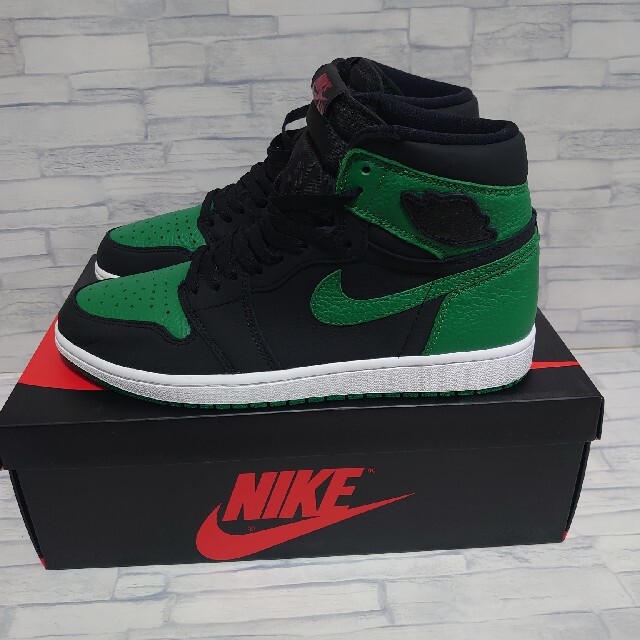 スニーカーNIKE AIR JORDAN 1 RETRO HI OG PINE GREEN