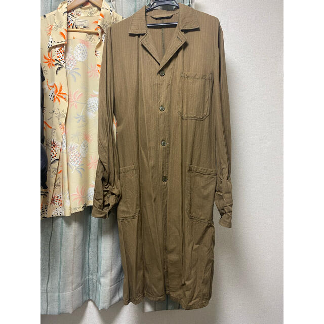 チェコスロバキア軍　ロングコート　デッドストック　ヨーロッパビンテージ