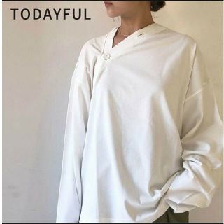 トゥデイフル(TODAYFUL)の トゥデイフルAsymmetry Botton Pullove(カットソー(長袖/七分))