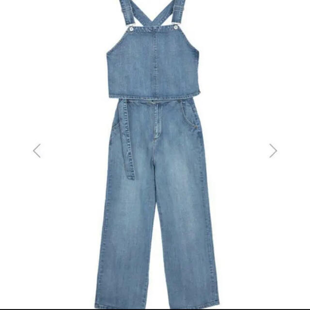 Ameri VINTAGE(アメリヴィンテージ)のSET UP DENIM OVERALL  レディースのパンツ(サロペット/オーバーオール)の商品写真