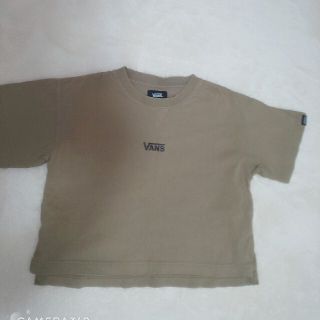 ヴァンズ(VANS)のVANS ショート丈Tシャツ  ベージュ120(Tシャツ/カットソー)