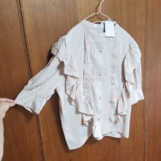 シマムラ(しまむら)の値下げ　しまむら　ブラウス　M(シャツ/ブラウス(半袖/袖なし))