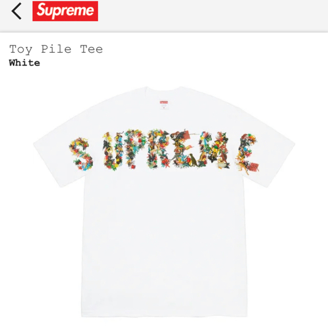 Supreme(シュプリーム)のsupreme  21ss toy pile tee week8 メンズのトップス(Tシャツ/カットソー(半袖/袖なし))の商品写真