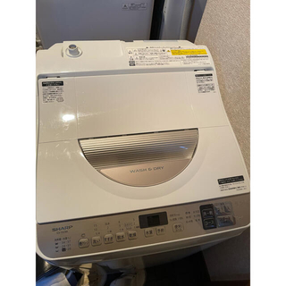 シャープ(SHARP)のSHARP ES-TX5C  2019年製　5、5キロ　洗濯機　掃除済み(洗濯機)