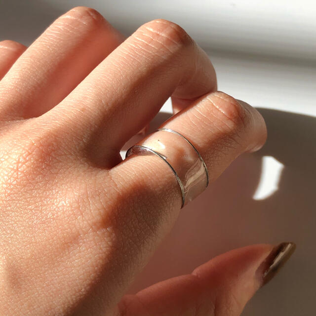 clear wire ring ハンドメイドのアクセサリー(リング)の商品写真