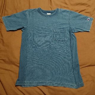 チャンピオン(Champion)のChampion チャンピオン リバースウィーブ無地 ポケットTシャツデニム (Tシャツ/カットソー(半袖/袖なし))