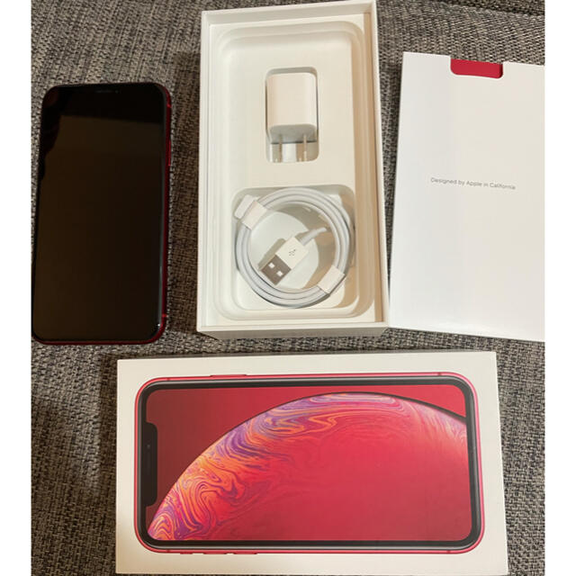 スマートフォン/携帯電話iphone xr 128GB simフリー　残積無し