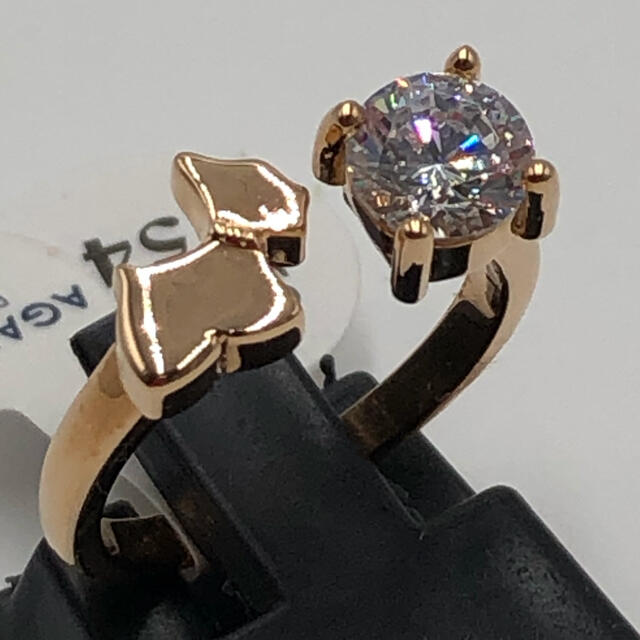 AGATHA(アガタ)のAGATHA  LADY SCOTTIE OPEN RING2220202–54 レディースのアクセサリー(リング(指輪))の商品写真