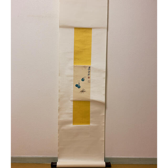 斉白石 中国近代絵画 花虫図 斉白石筆 肉筆 | フリマアプリ ラクマ