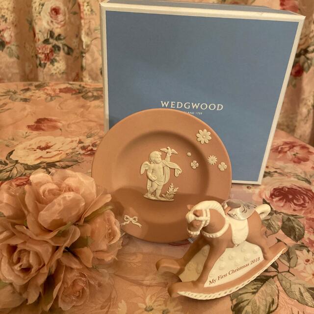 WEDGWOOD(ウェッジウッド)の🎀WEDGWOOD🎀ウエッジウッド🧸フランフラン🎀ピンク🎀木馬🎀 インテリア/住まい/日用品のインテリア小物(置物)の商品写真