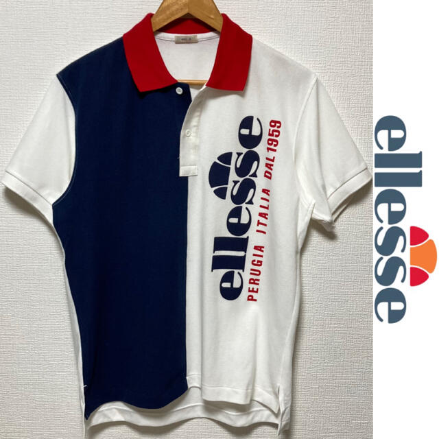 ellesse(エレッセ)のellesse ポロシャツ ヴィンテージ エレッセ 激レア ビッグロゴ メンズのトップス(ポロシャツ)の商品写真