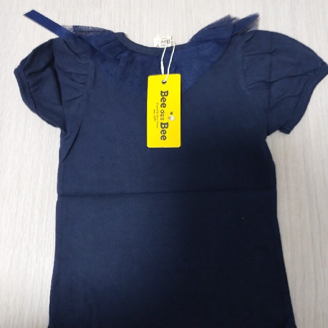 半袖チュールTシャツ キッズ/ベビー/マタニティのキッズ服女の子用(90cm~)(Tシャツ/カットソー)の商品写真