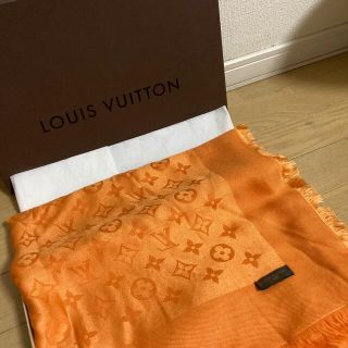 ルイヴィトン カシミヤストール オレンジ 美品-