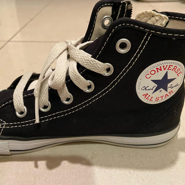 CONVERSE(コンバース)のコンバース　ハイカットスニーカー（黒） キッズ/ベビー/マタニティのキッズ靴/シューズ(15cm~)(スニーカー)の商品写真